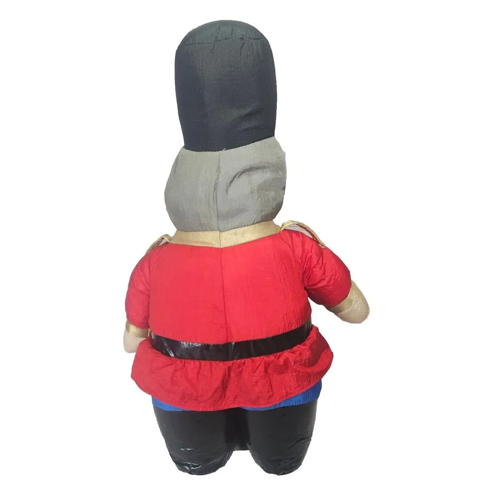 Vintage Christmas Toy Soldier Puffy Plush International Silver Co 20